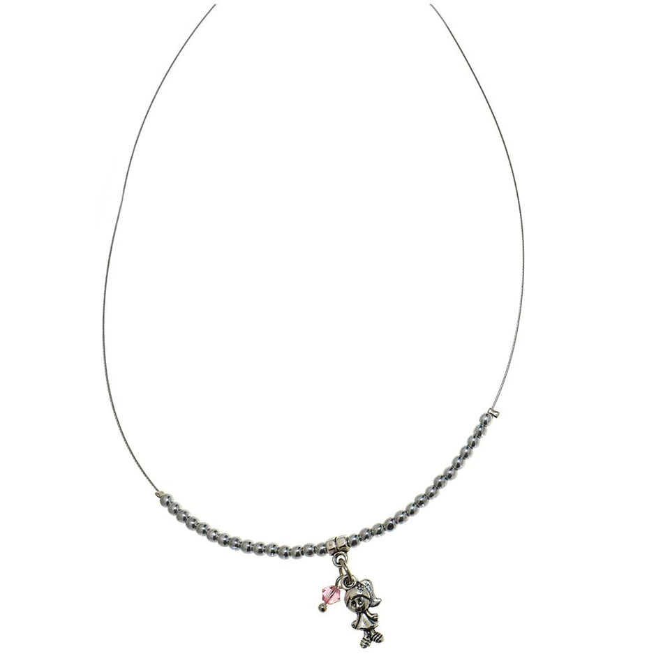 Collana Amulette con cristalli - Colore gradazione Rosa - Rebollo srl