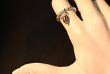 Amulette ring with crystals - Light Pink gradation color