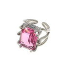 Anello Luci di Cristallo in cristalli - Colore Rosa - Rebollo srl