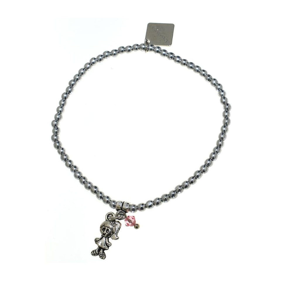 Bracciale Amulette con cristalli - Colore gradazione Rosa - Rebollo srl