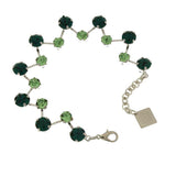 Bracciale Eleonora con cristalli - Colore Verde - Rebollo srl