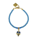 Bracciale bijoux in vetro di murano Collezione 2022 - Colore gradazione blu - Rebollo srl -