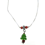 Collier Christmas Time con cristalli perlati - Colore Rosso - Rebollo srl