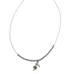 Collana Amulette con cristalli - Colore gradazione Blu - Rebollo srl