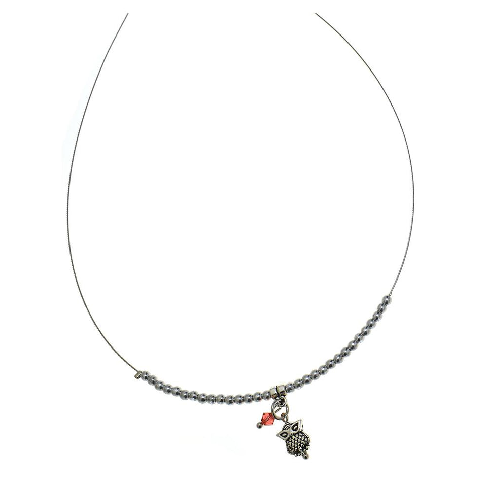 Collana Amulette con cristalli - Colore gradazione Rosa - Rebollo srl