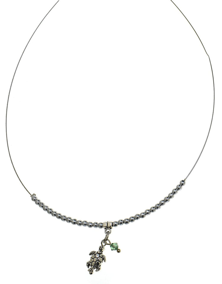 Collana Amulette con cristalli - Colore gradazione Verde - Rebollo srl