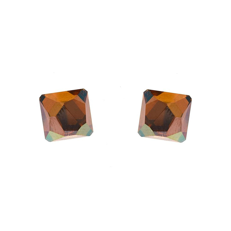 Orecchino Magic Cristal con cristalli sfaccettati - Colore gradazione Ambra - Rebollo srl