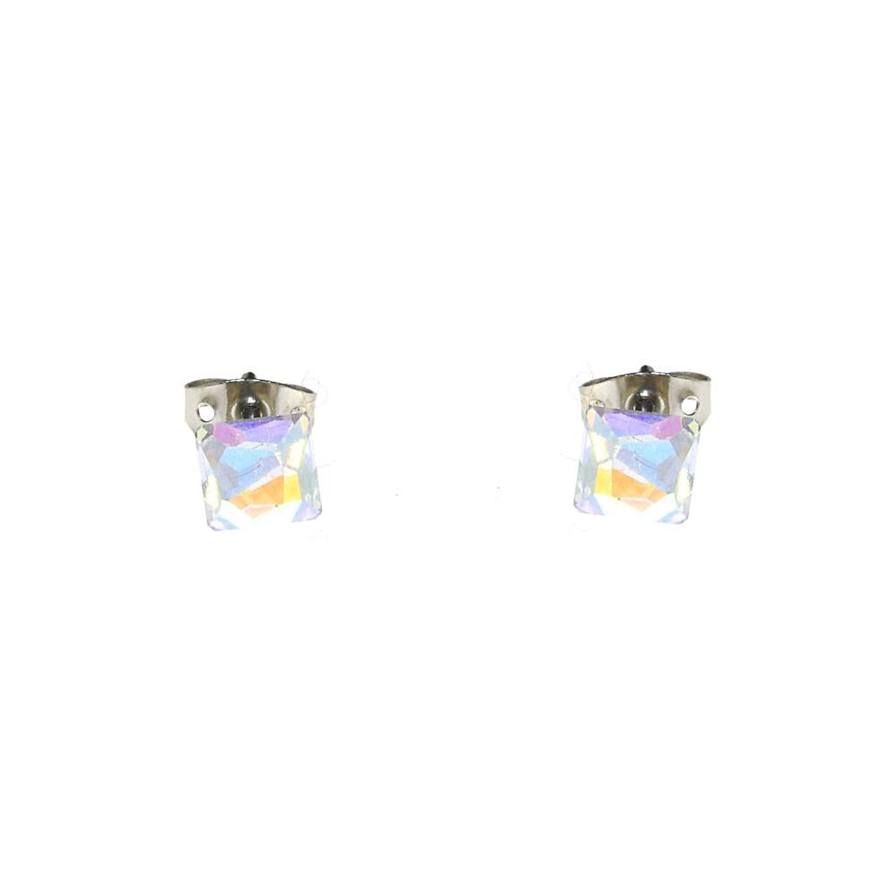 Orecchino Magic Cristal con cristalli sfaccettati - Colore gradazione Aurora Boreale - Rebollo srl
