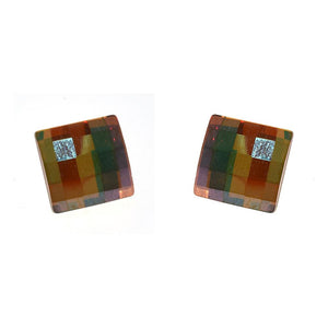Orecchino Magic Cristal con cristalli sfaccettati - Colore gradazione Ambra - Rebollo srl