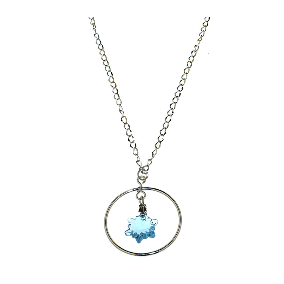 Pendente bijoux in cristallo Collezione 2022 - Colore gradazione blu - Rebollo srl -